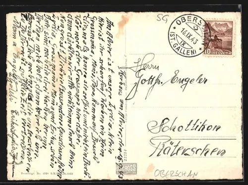 AK Oberschan, Hotel-Kurhaus Alvier