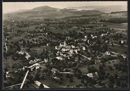 AK Oberwil /Arg., Teilansicht, Fliegeraufnahme