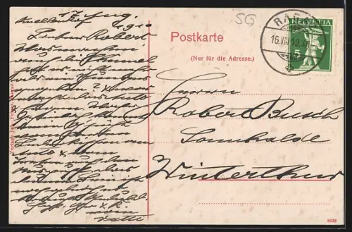 AK Bad-Ragaz, Kurhaus mit Bergen