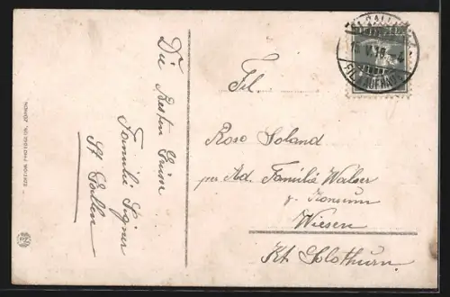 AK St. Gallen, Teilansicht mit Neudorf und Krontal
