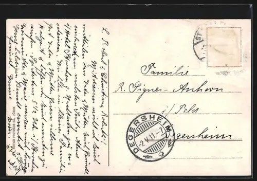 AK St. Gallen, Teilansicht mit Strassenpartie