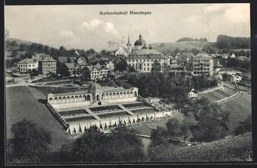 AK Menzingen, Teilansicht mit Institut