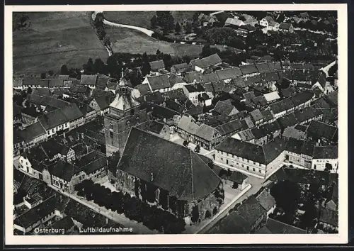 AK Osterburg, Luftbildaufnahme