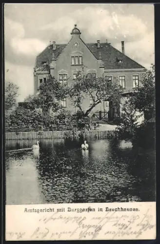 AK Bruchhausen / Hoya, Amtsgericht mit Burggarten