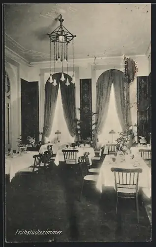 AK Kiel, Frühstückszimmer Continental-Hotel, Besitzer W. Dreischärf