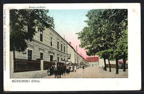 AK Mühlberg /Elbe, Knabenschule