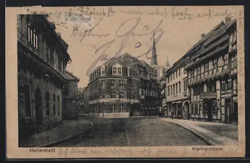 AK Halberstadt, auf der Kühlingerstrasse