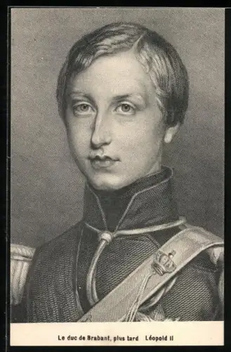 Künstler-AK Le Duc de Brabant, Léopold II. von Belgien