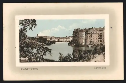 AK Berlin-Charlottenburg, Blick auf den Lietzensee