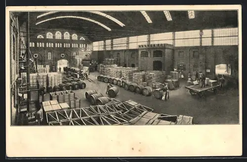 AK Freyburg / Unstrut, Kloss & Förster Sektkellerei, Grosse Ladehalle