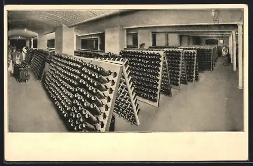 AK Freyburg a. U., Sektkellerei Kloss und Foerster, Ein Rüttelkeller