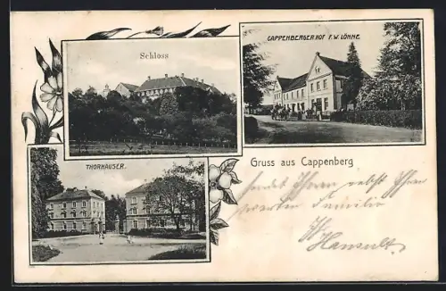 AK Cappenberg, Cappenberger Hof F. W. Lönne, Schloss, Thorhäuser
