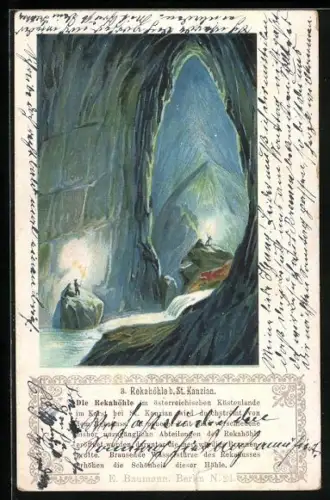 Lithographie St. Kanzian, Rekahöhle