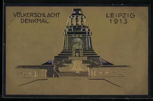 AK Leipzig, Völkerschlachtdenkmal 1913