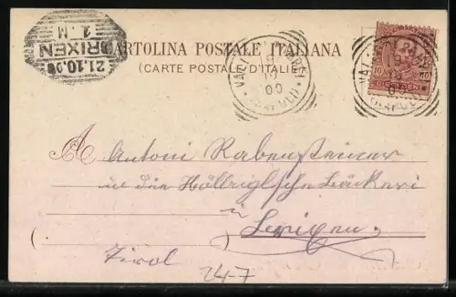 Lithographie Vulkan Vesuv, Ausbruch um 1872