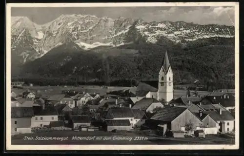 AK Mitterndorf, Gesamtansicht mit dem Grimming