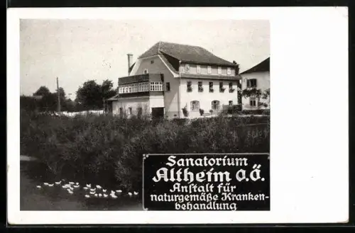 AK Altheim, Blick zum Sanatorium