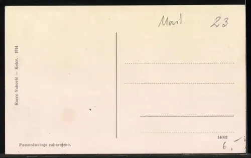 AK Kotor / Cattaro, Partie mit Uferpromenade