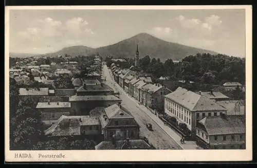 AK Haida, Postrasse mit Umgebung