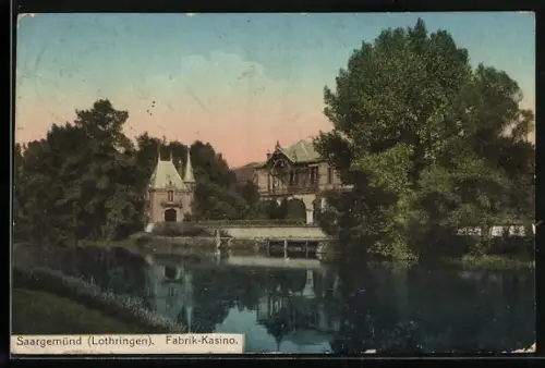 AK Saargemünd /Lothringen, Fabrik-Kasino