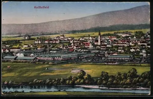 AK Knittelfeld, Teilansicht mit Kirche