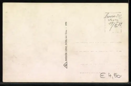 AK Schladming, Totalansicht des Ortes mit Blick auf die Kirchen