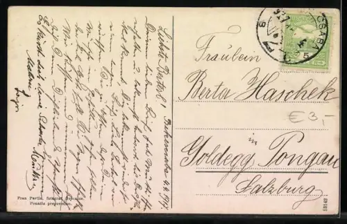 AK Bled / Veldes, Blick zum Ort mit Stol und Begunjscica