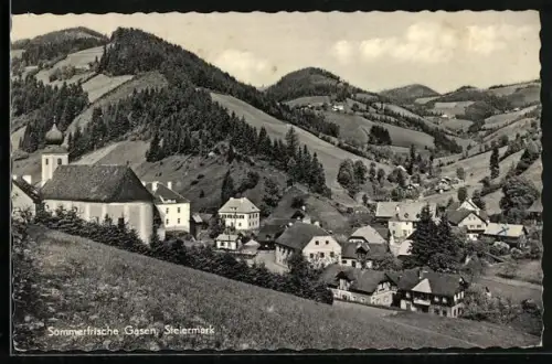 AK Gasen, Sicht über den Ort mit Blick in das Tal