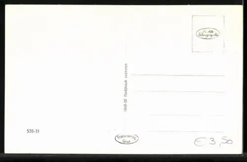 AK Liezen i. Ennstale, Teilansicht mit Kirche und dem Grimming