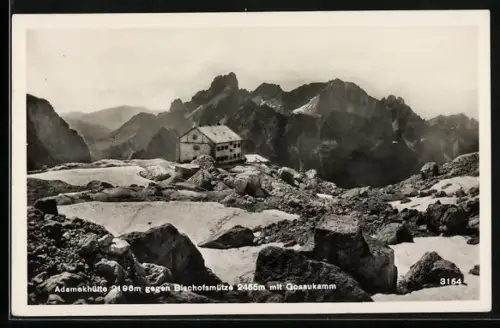 AK Adamekhütte, Berghütte gegen Bischofsmütze