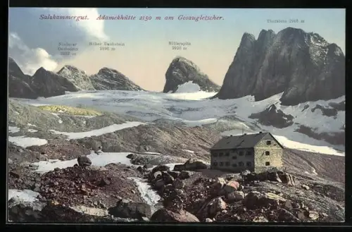 AK Adamekhütte, Blick zur Berghütte