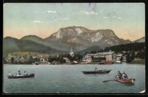 AK Alt Aussee, Teilansicht, Ruderboote