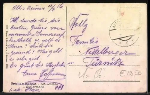 AK Alt Aussee, Teilansicht, Ruderboote