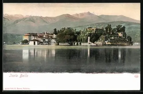 AK Isola Bella, Panorama mit Bergen