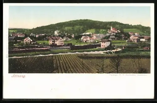 AK Attnang, Panoramablick auf den Ort