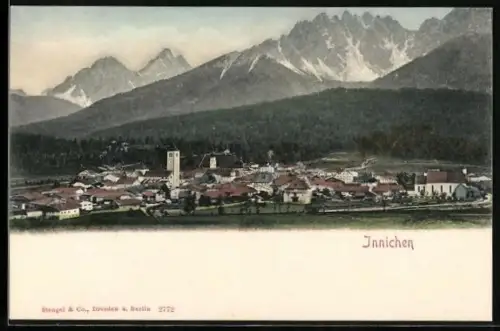 AK Innichen, Totale mit Gebirgswand