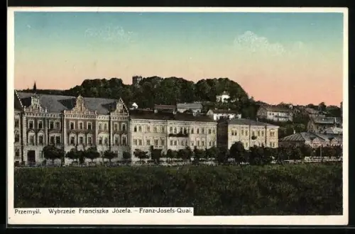 AK Przemysl, Abendstimmung am Franz-Josefs-Quai / Wybrzeze Franciszka Józefa