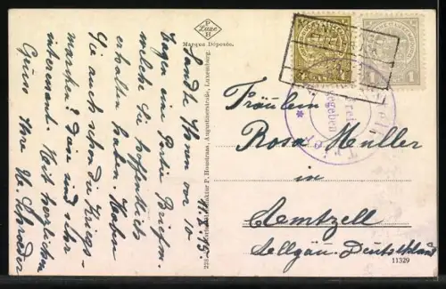 AK Luxembourg, Vue prise de la route de Trèves