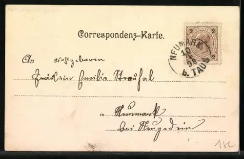 Lithographie Brüssel / Bruxelles, Prachtbauten von einer Brücke aus gesehen