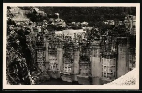 AK Genissiat, Barrage, vue Amont, Mai 1947