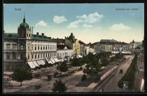 AK Arad, Andrássy-téri részlet