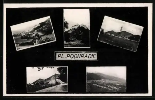AK Pl. Podhradie, Ortsansichten