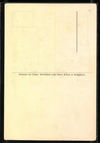 AK Bad Gastein, Heilstätte d. österr. Gesellschaft vom Roten Kreuze