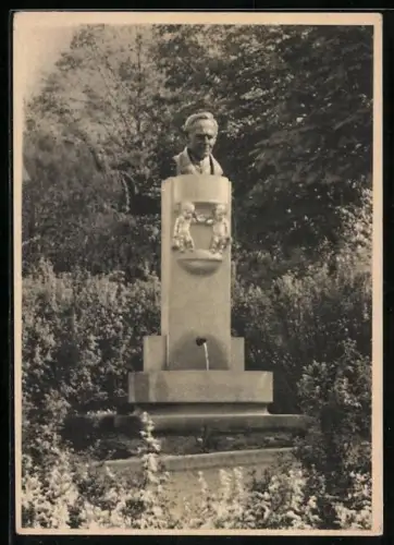 AK Mürzzuschlag /Steiermark, Rosegger-Brunnen