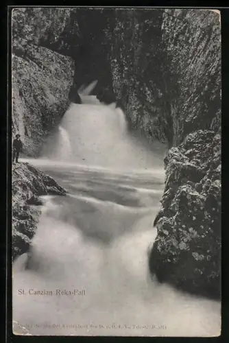 AK St. Canzian, Partie am Reka-Wasserfall