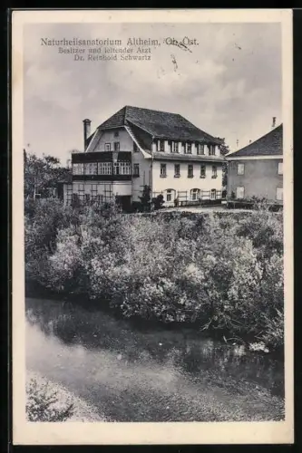 AK Altheim, Blick zum Naturheilsanatorium