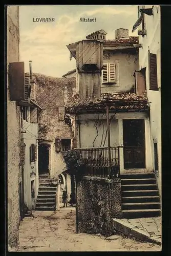 AK Lovrana, Partie in der Altstadt