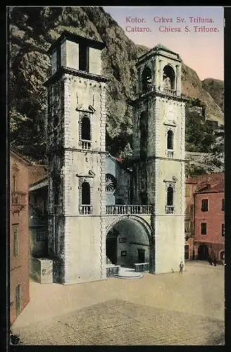 AK Kotor / Cattaro, Chiesa S. Trofone, Motiv der Kirche