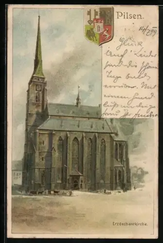 AK Pilsen, Erzdechantkirche, Wappen