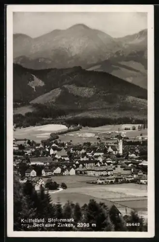 AK Knittelfeld, Ortsansicht gegen Seckauer Zinken